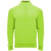 Sudaderas cremallera roly epiro de poliéster verde fluor para personalizar vista 1